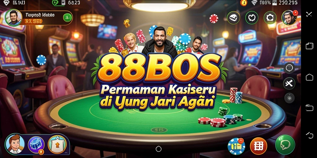 Tangkapan layar permainan Kasino 88BOS menampilkan suasana mendebarkan.