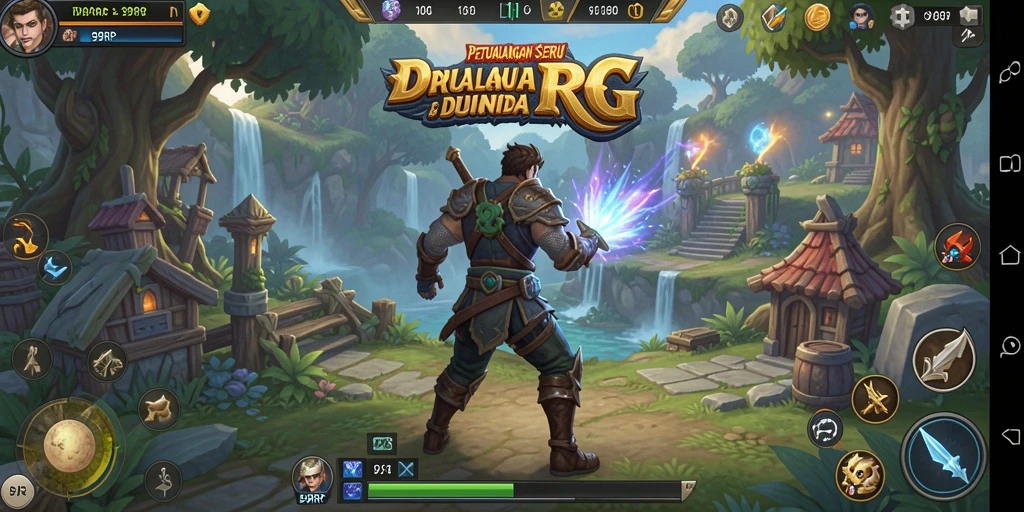 Tampilan seru gameplay RPG 99RP dengan aksi petualangan.