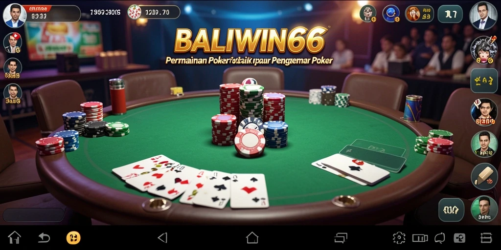 Tampilan gameplay seru di BALIWIN66 dengan pemain bersaing.