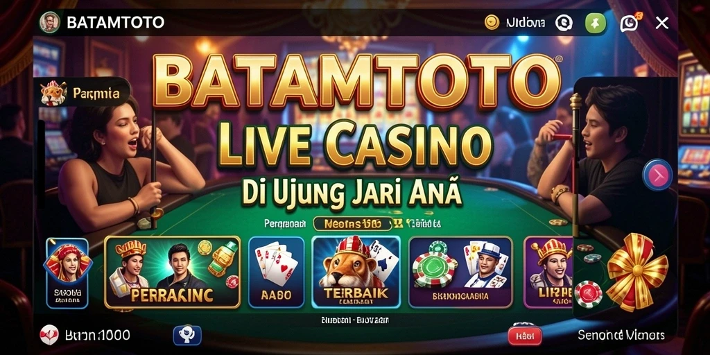 Screenshot gameplay Live Casino yang mendebarkan di BATAMTOTO.