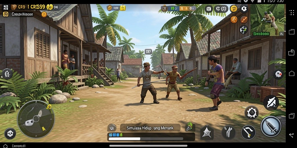 Tampilan gameplay CRS99 yang interaktif dan menarik.