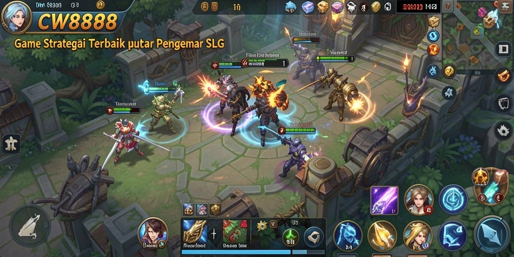 Tangkapan layar CW8888 menampilkan aksi strategis dalam pertempuran.