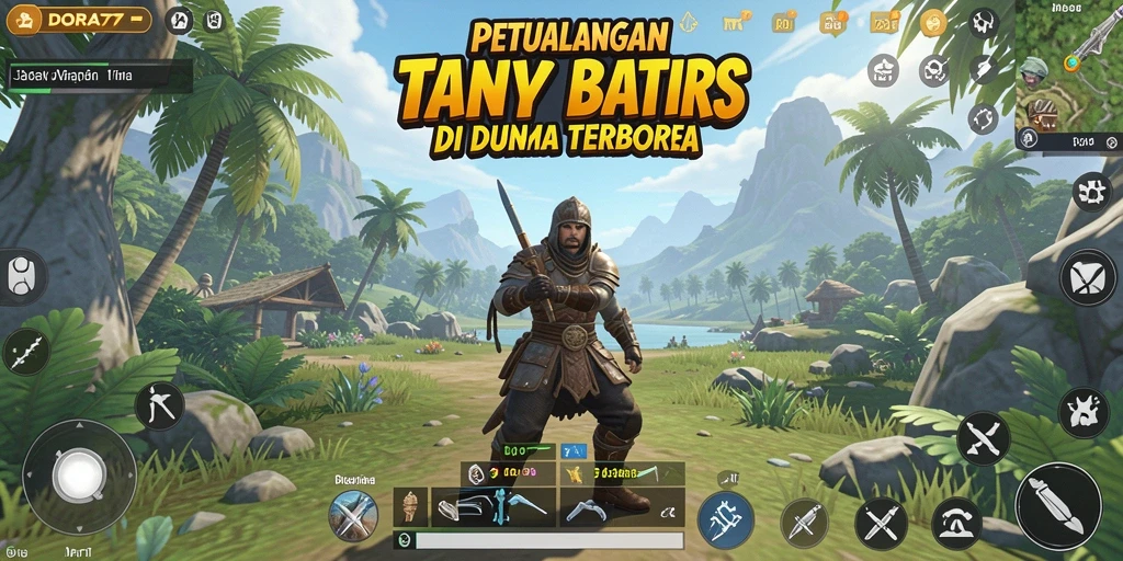 Screenshot DORA77 menampilkan aksi gameplay di dunia terbuka yang mengagumkan.
