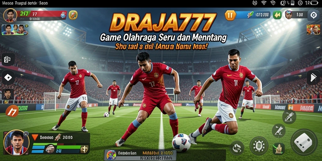Tampilan screenshot utama DRAJA777 menunjukkan aksi seru dalam permainan olahraga.
