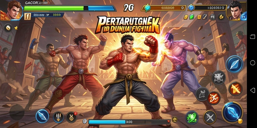 Gameplay GACOR305 yang mendebarkan dalam pertarungan Fighting.