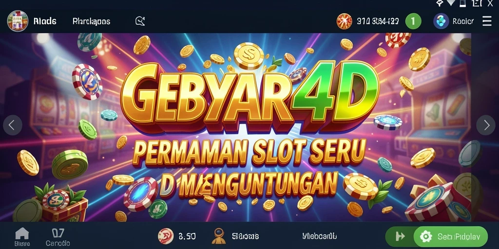 Screenshot utama GEBYAR4D menampilkan gameplay Slot yang seru.