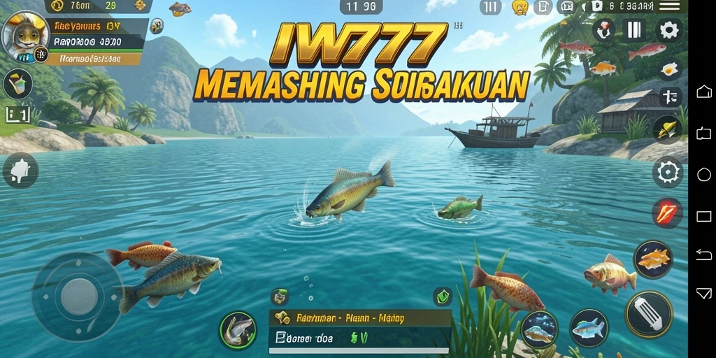 Tampilan aksi memancing yang seru dalam IW777.