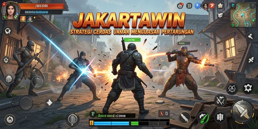 Tampilan gameplay yang mendalam dan strategis di JAKARTAWIN.