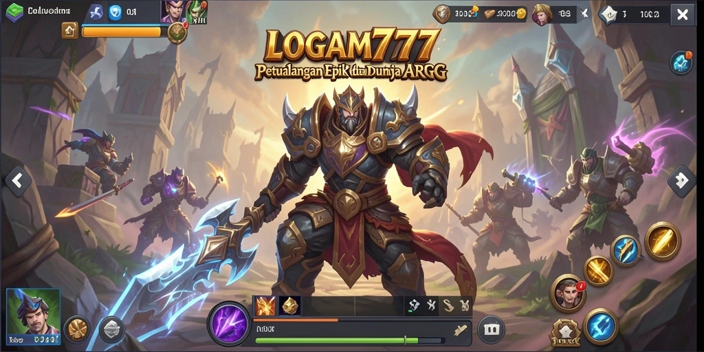 Tampilan menakjubkan dari pertarungan dalam LOGAM777 di dunia ARPG.