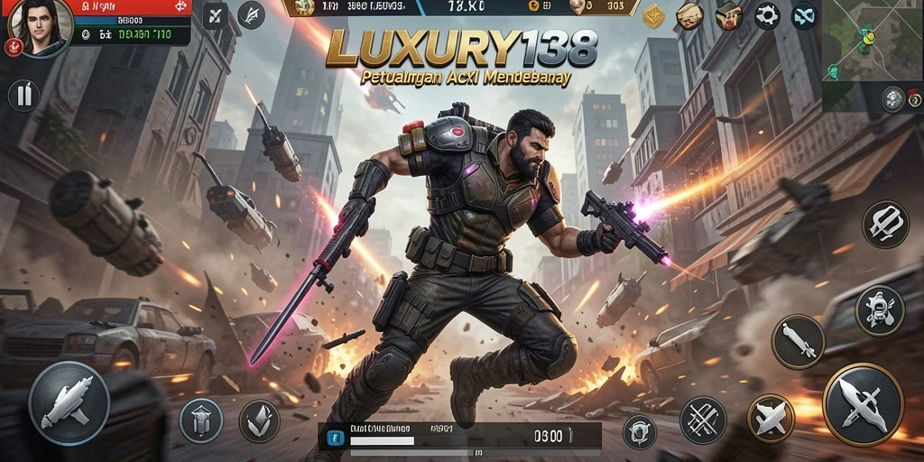Screenshot LUXURY138 menunjukkan aksi pertarungan yang mendebarkan.