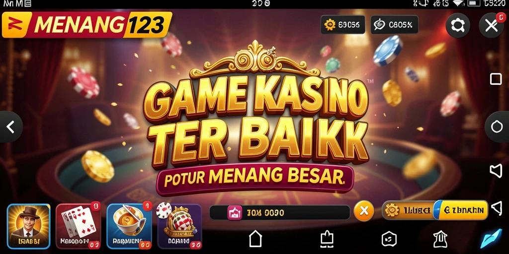 Tampilan memperlihatkan gameplay menegangkan dari MENANG123 di Kasino.