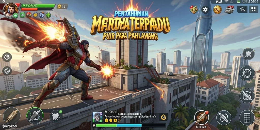 Tangkapan layar gameplay MPO666 menampilkan strategi menara yang mendebarkan.