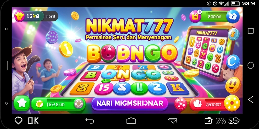Tampilan mendebarkan gameplay Bingo di NIKMAT777.