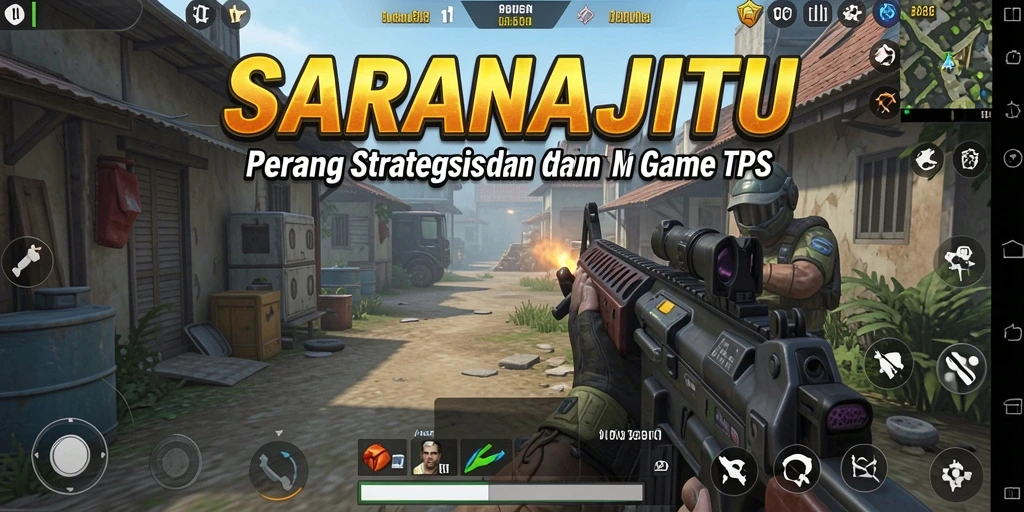 Tampilan gameplay SARANAJITU yang seru dan menegangkan.