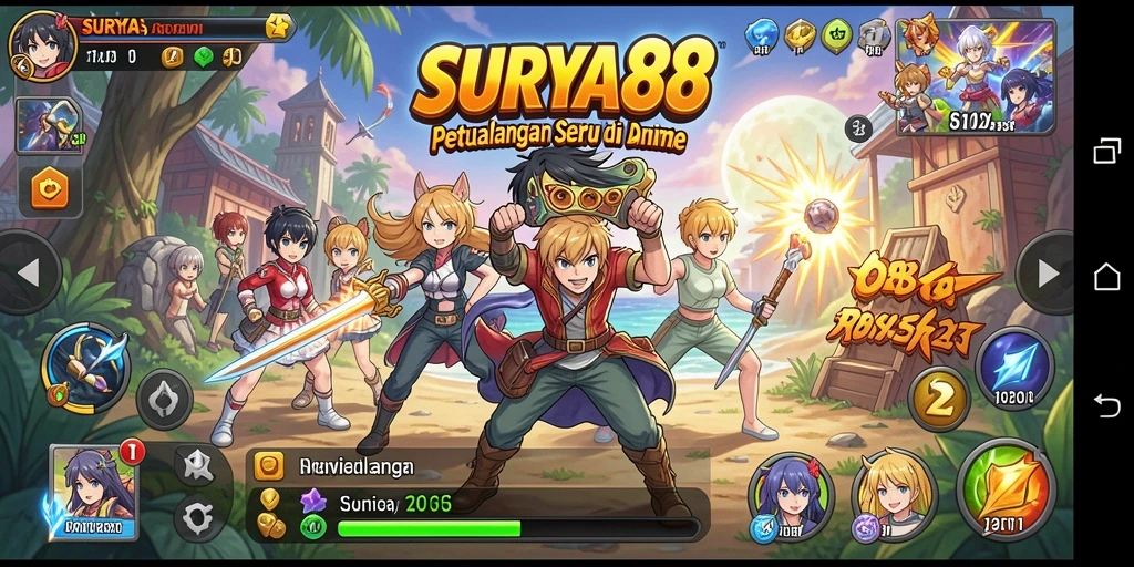 Tampilan gameplay SURYA88 yang seru dan penuh aksi.