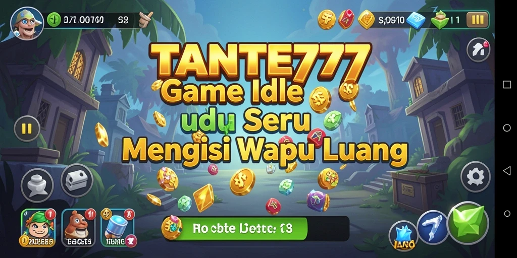 Tampilan gameplay seru TANTE777 dengan elemen Idle yang menarik.